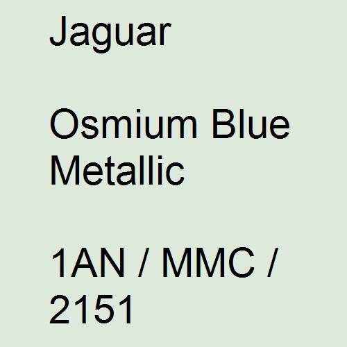 Jaguar, Osmium Blue Metallic, 1AN / MMC / 2151.
